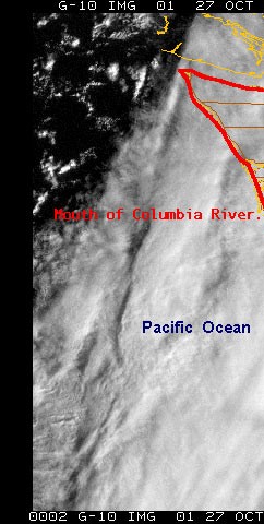 It's a rainy day into Western Oregon and Washington, but a narrow zone hundreds of miles long just east of the Cascade Crest basks in Sunshine