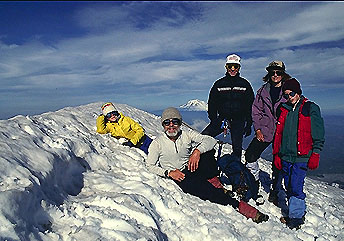 the
new summit of Mount St. Helens is over 1300 feet lower than the previous one which so much resembled
Mt. Fujiyama in Japan.