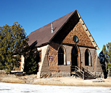 Hearst Church in Pinos Altos near Silver City is classic New Mexico
